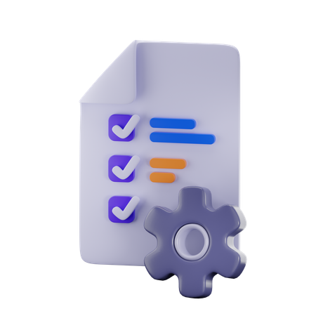 Administración de tareas  3D Icon