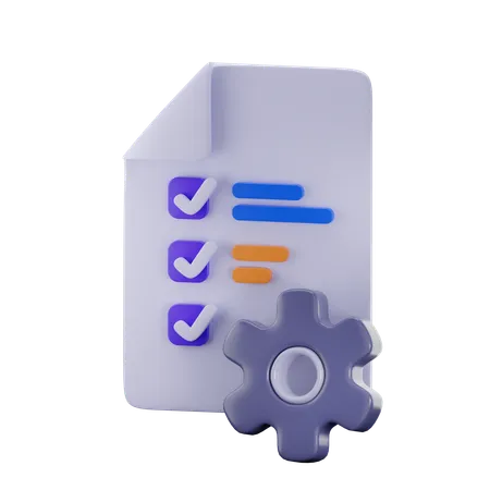 Administración de tareas  3D Icon