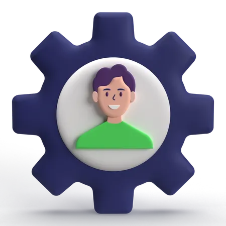 Gestión de usuarios  3D Icon