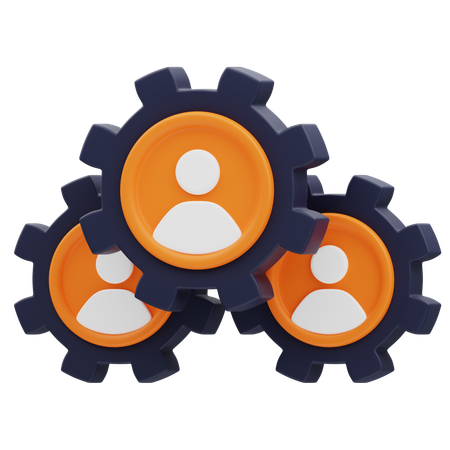 Gestion d'équipe  3D Icon