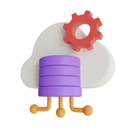 Gestion des données cloud  3D Icon