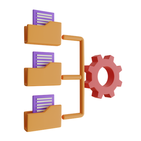 Gestion des dossiers  3D Icon