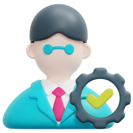 Gestion des employés  3D Icon