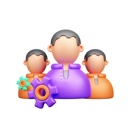 Gestion des employés  3D Icon
