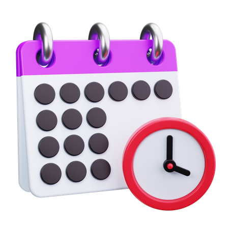 Gestion des horaires  3D Icon