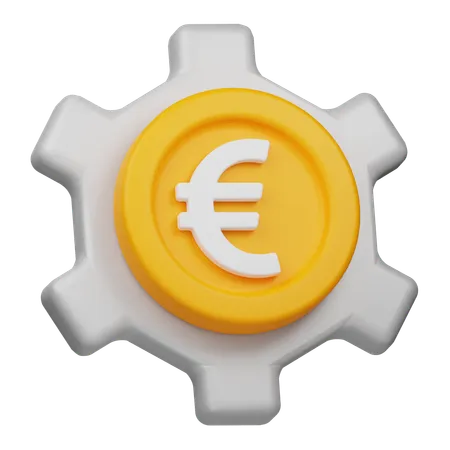 Gestion des pièces en euro  3D Icon