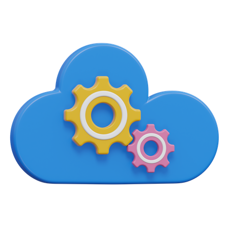 Gestion du cloud  3D Icon