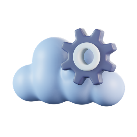 Gestion du cloud  3D Icon