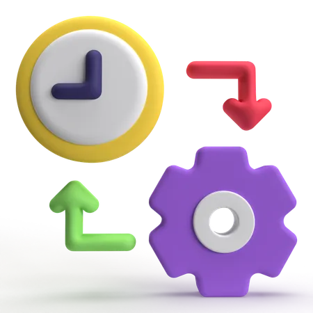 Gestion du temps  3D Icon