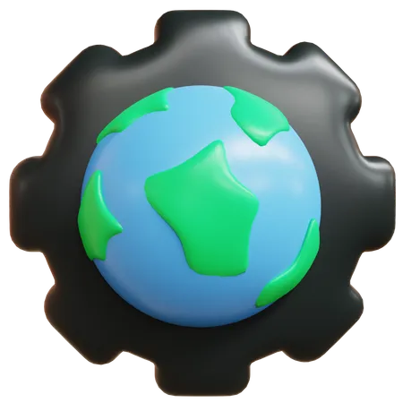 Gestión ecológica  3D Icon