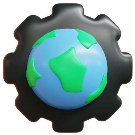 Gestion de l'écologie  3D Icon