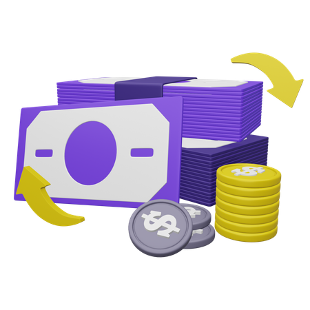 Gestión financiera  3D Icon