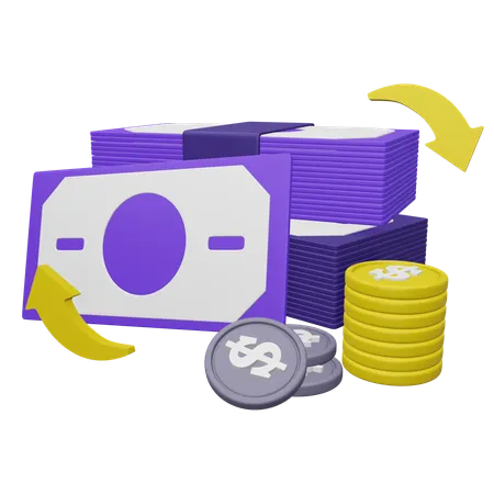 Gestión financiera  3D Icon