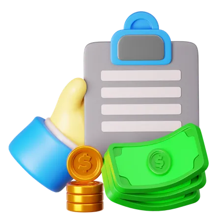 Gestión financiera  3D Icon