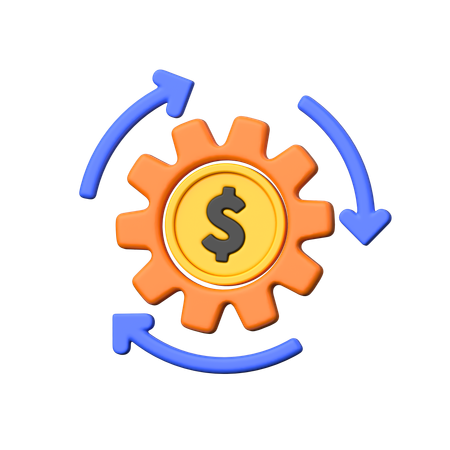 Gestión financiera  3D Icon
