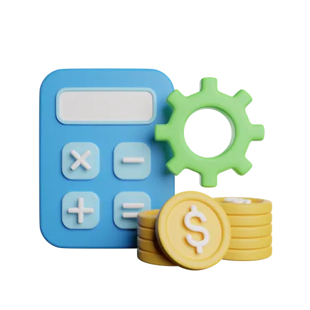 Gestión financiera  3D Icon