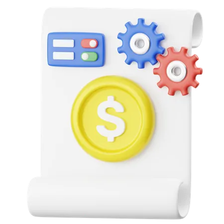 Gestión financiera  3D Icon