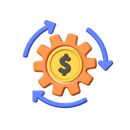 Gestion financière  3D Icon