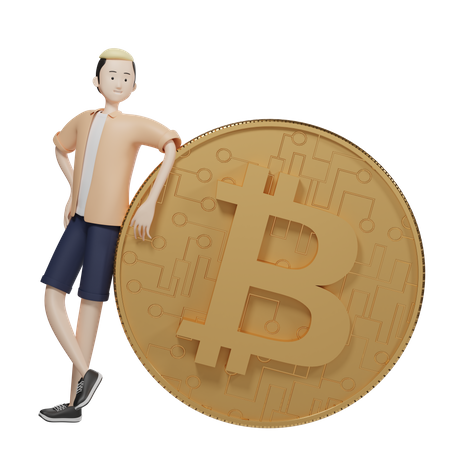Gestionnaire de bitcoins  3D Icon