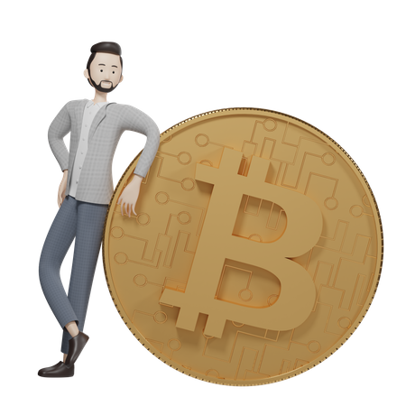 Gestionnaire de bitcoins  3D Icon