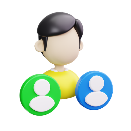 Gestionnaire de communauté  3D Icon