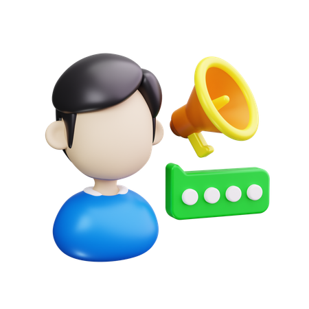 Gestionnaire de communauté  3D Icon