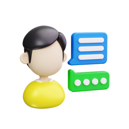 Gestionnaire de communauté  3D Icon