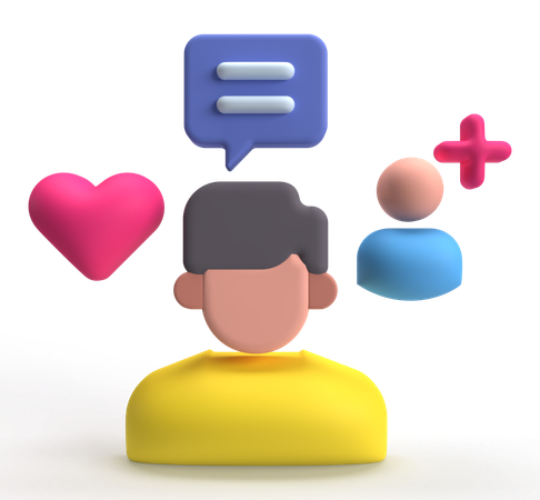 Gestionnaire de communauté  3D Icon