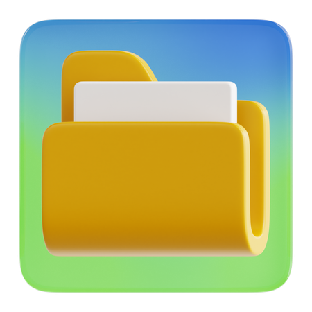 Gestionnaire de fichiers  3D Icon