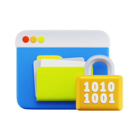 Gestionnaire de fichiers verrouillé  3D Icon