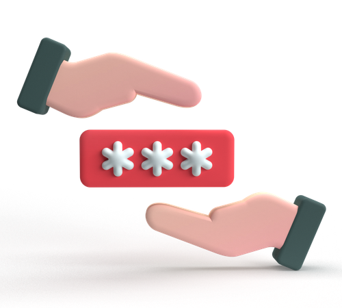 Gestionnaire de mots de passe  3D Icon