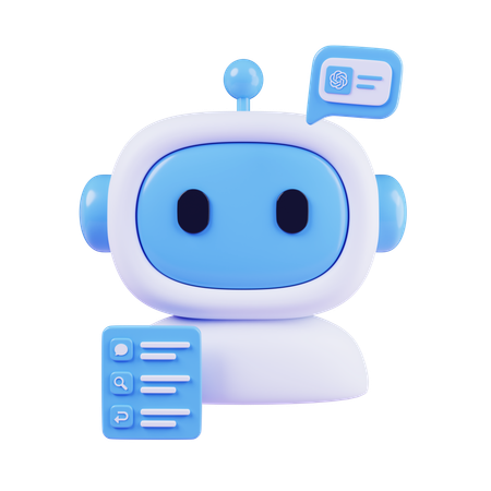 Gestionnaire de tâches d'IA  3D Icon