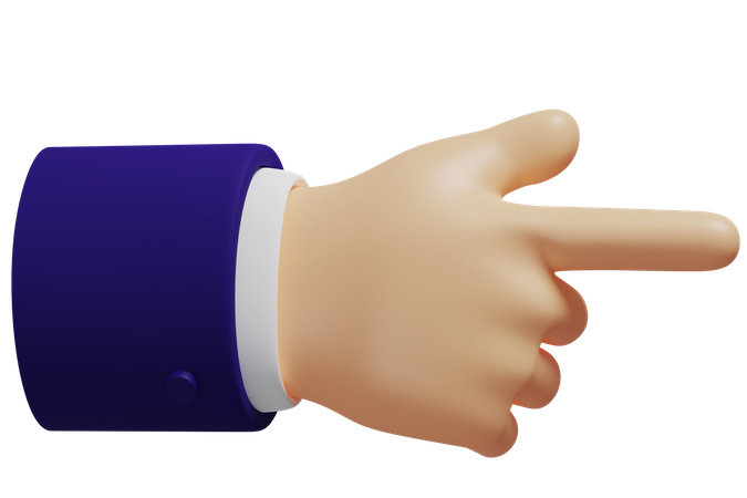 Gesto com a mão direita  3D Icon