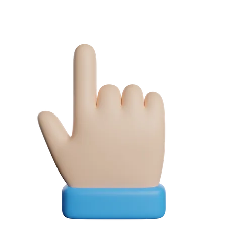 Gesto de mano arriba  3D Icon