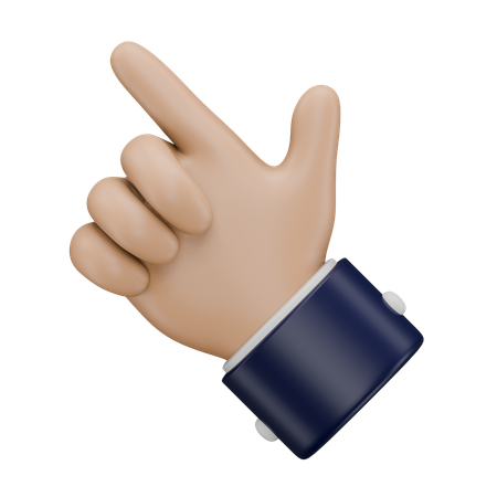 Gesto con la mano del punto 2  3D Icon