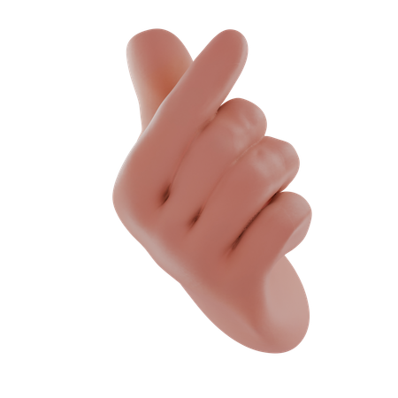 Gesto con la mano en señal de amor  3D Icon