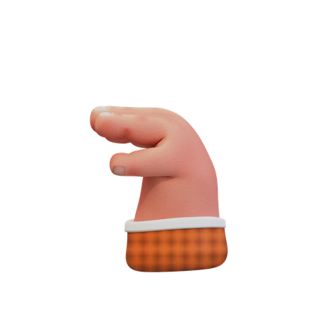 Gesto con la mano que indica tamaño pequeño  3D Icon