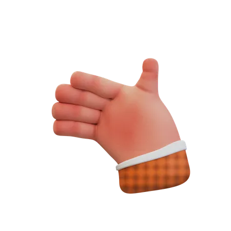 Gesto con la mano sosteniendo algo  3D Icon