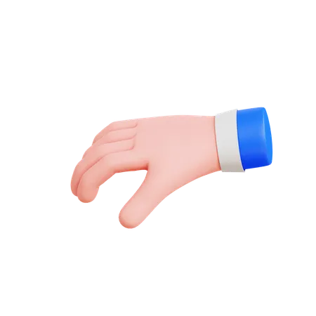 Abaixe o gesto com a mão  3D Icon