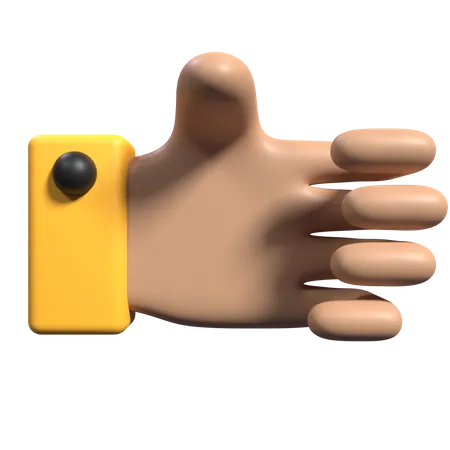 Gesto de agarrar la mano  3D Icon