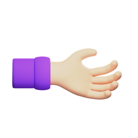 Gesto de agarrar la mano  3D Icon