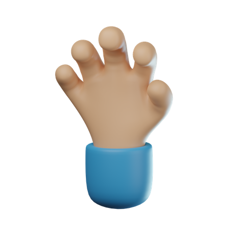 Gesto de agarrar la mano  3D Icon