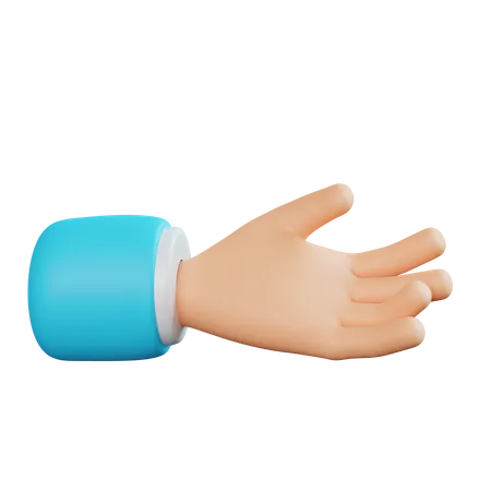 Ajuda gesto com a mão  3D Icon