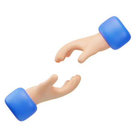 Ajuda gesto com a mão  3D Icon