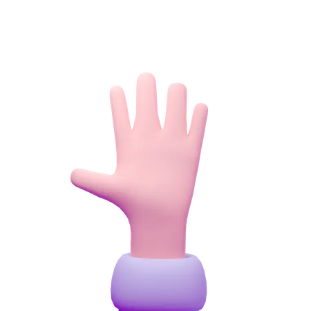 Hola gesto con la mano  3D Icon
