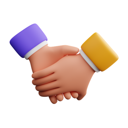 Gesto de la mano de amistad  3D Icon