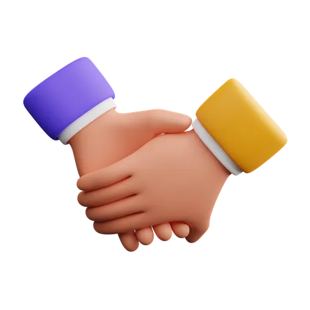 Gesto de la mano de amistad  3D Icon