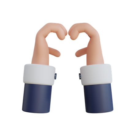 Gesto de amor com a mão  3D Icon