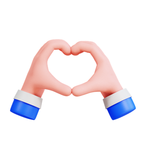 Gesto de amor  3D Icon