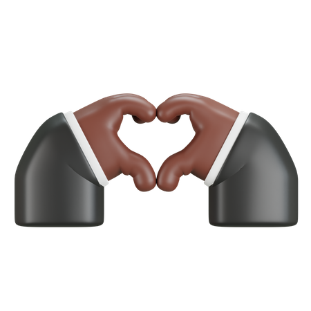 Gesto de amor com a mão  3D Icon